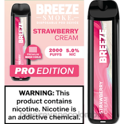Breeze Pro 2000 bocanadas - Breeze vape precio Crema de fresa PPVVH13